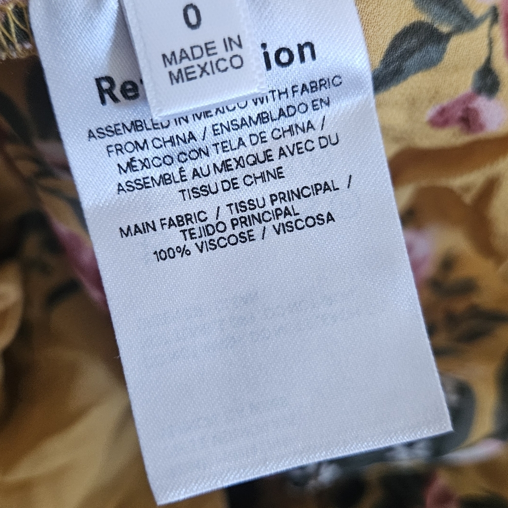 Reformation Floral Yellow Dress - Picture 4 of 10